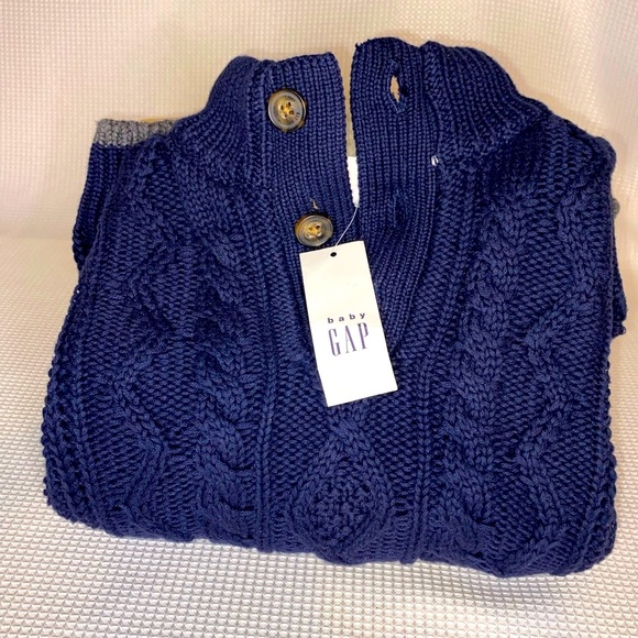 Baby Gap Navy Blue Pullover Sweater Size 5 New with Tags - Picture 3 of 7
